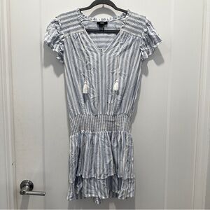 NWOT  PAIGE Drop Waist Striped Cotton Dress Small